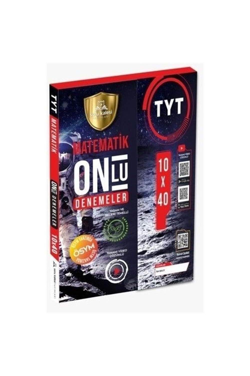 TYT Matematik 10`lu Branş Denemeleri 10x40 Soru Kalesi Yayınları
