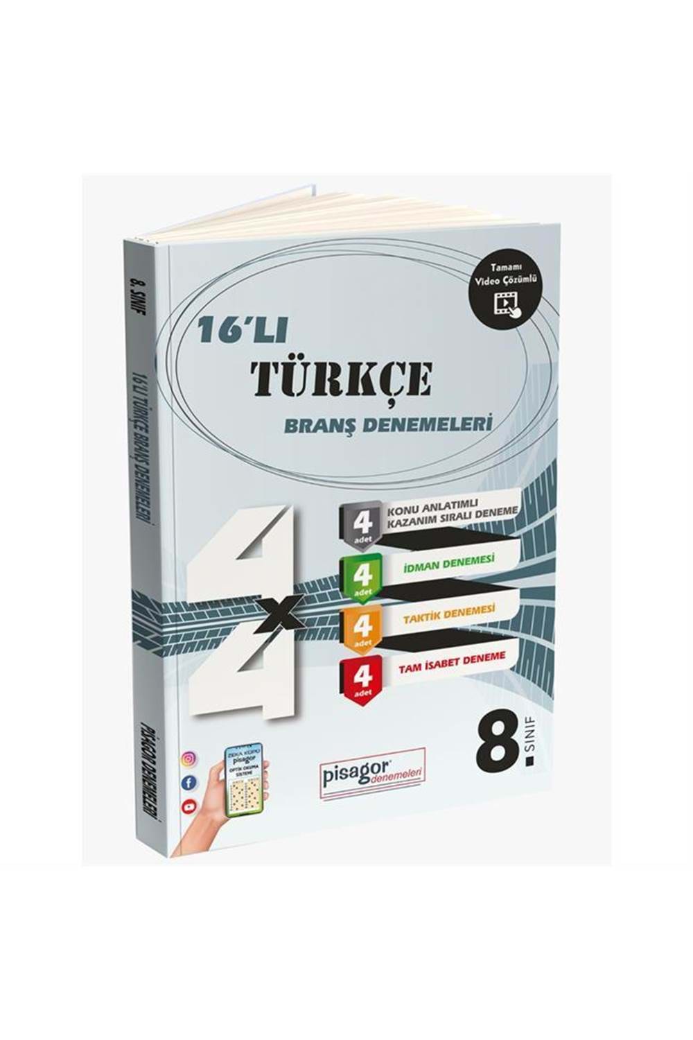 ZEKA KÜPÜ 8. SINIF PİSAGOR 16'LI TÜRKÇE BRANŞ DENEMELERİ