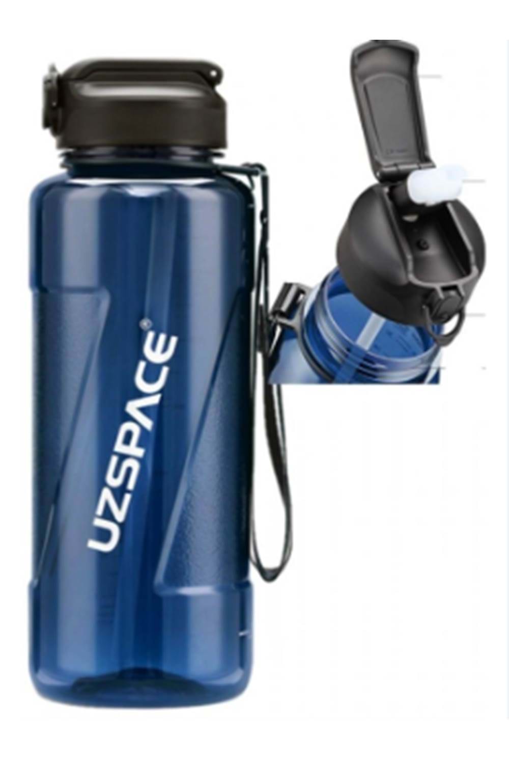 UZSPACE MATARA TRITAN / PİPETLİ 1500 ML TURKUAZ -6058