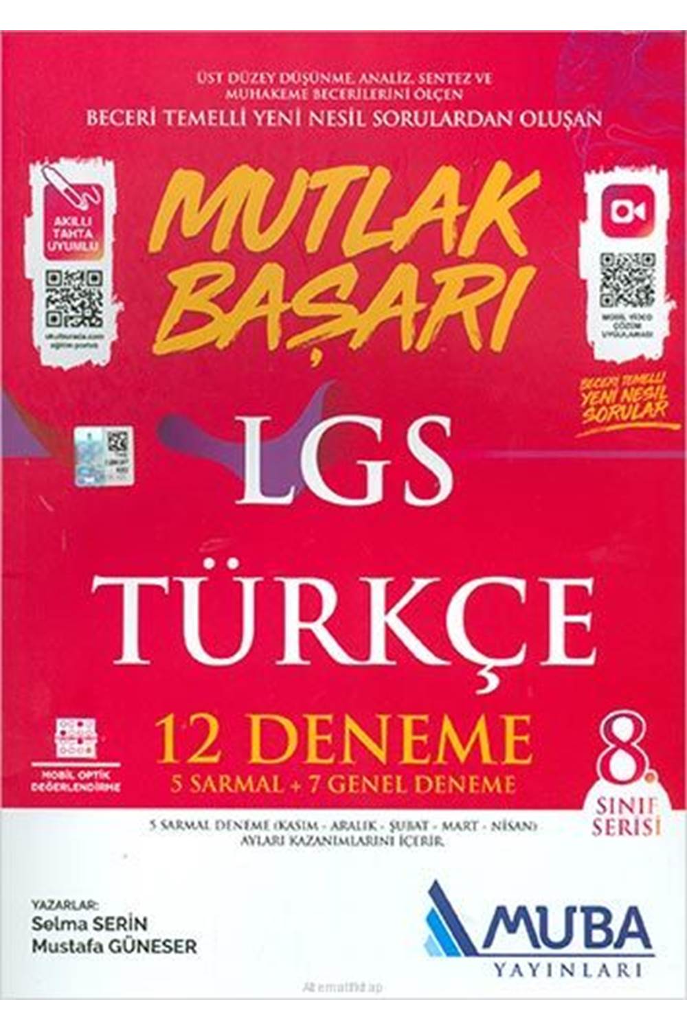 Muba Yayınları 8. Sınıf Türkçe LGS Mutlak Başarı 12 Deneme