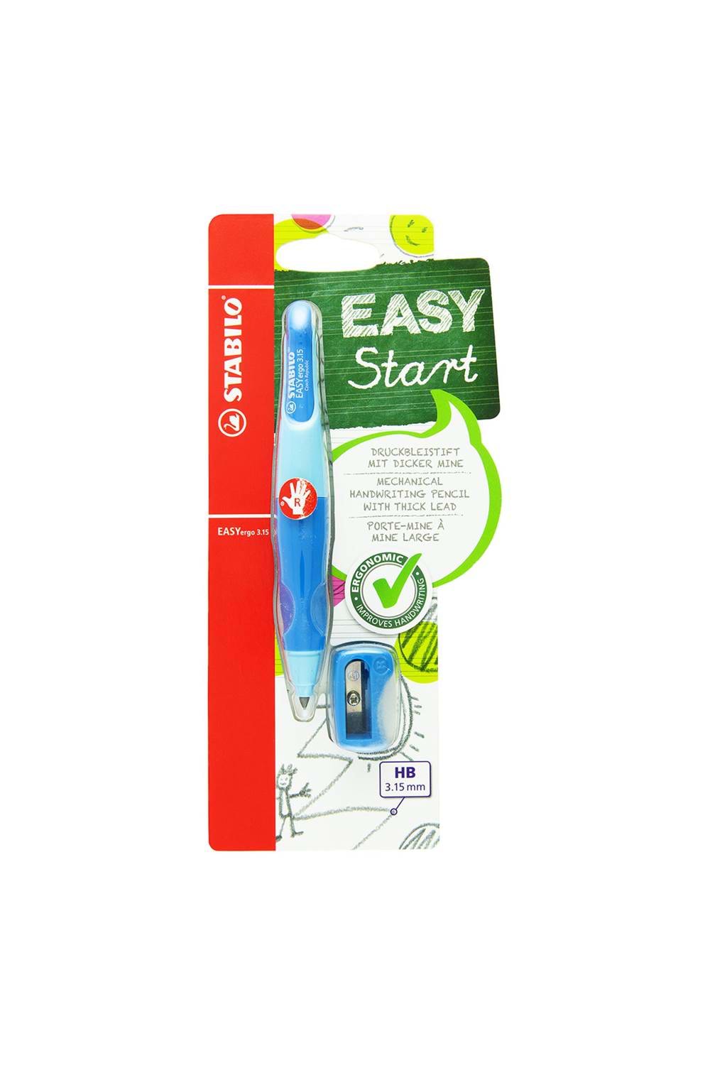 STABILO EASYergo 3.15 Sağ - Mavi Blister