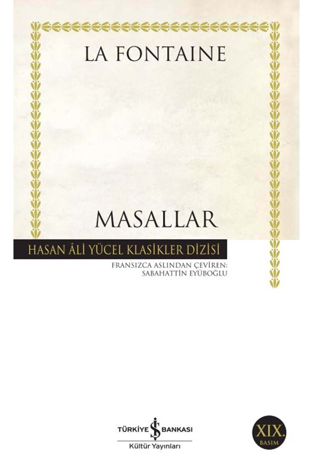 Masallar La Fontaine Hasan Ali Yücel Klasikleri