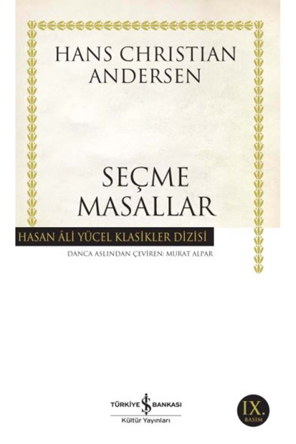 Seçme Masallar Andersen Hasan Ali Yücel Klasikleri