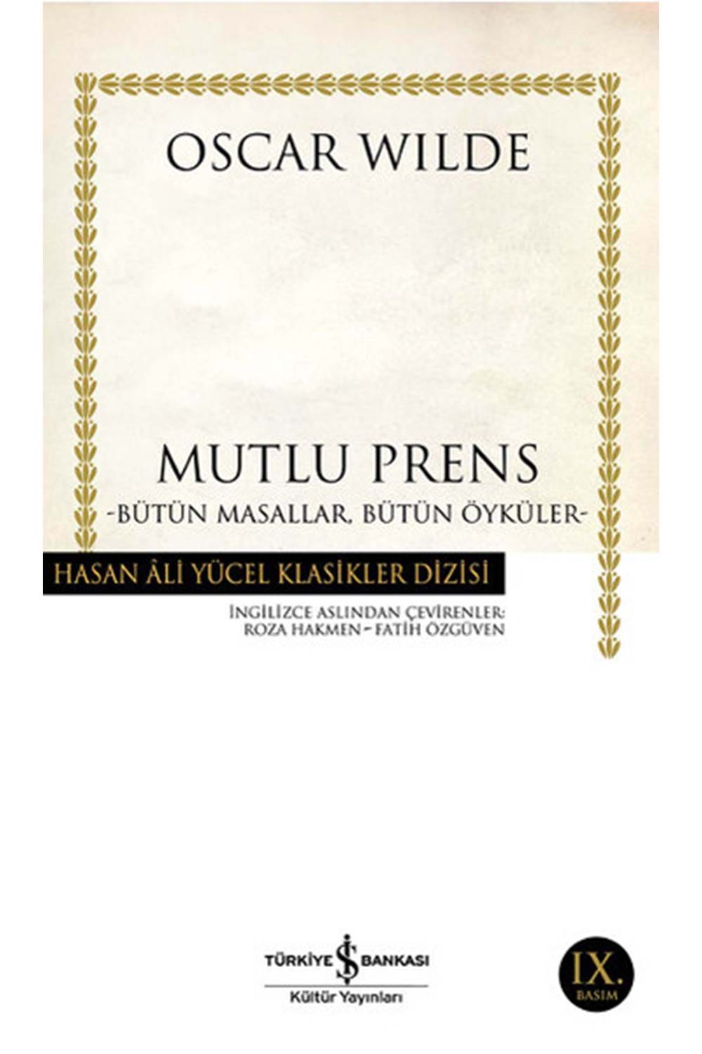 Mutlu Prens Bütün Masallar Bütün Öyküler Hasan Ali Yücel Klasikleri