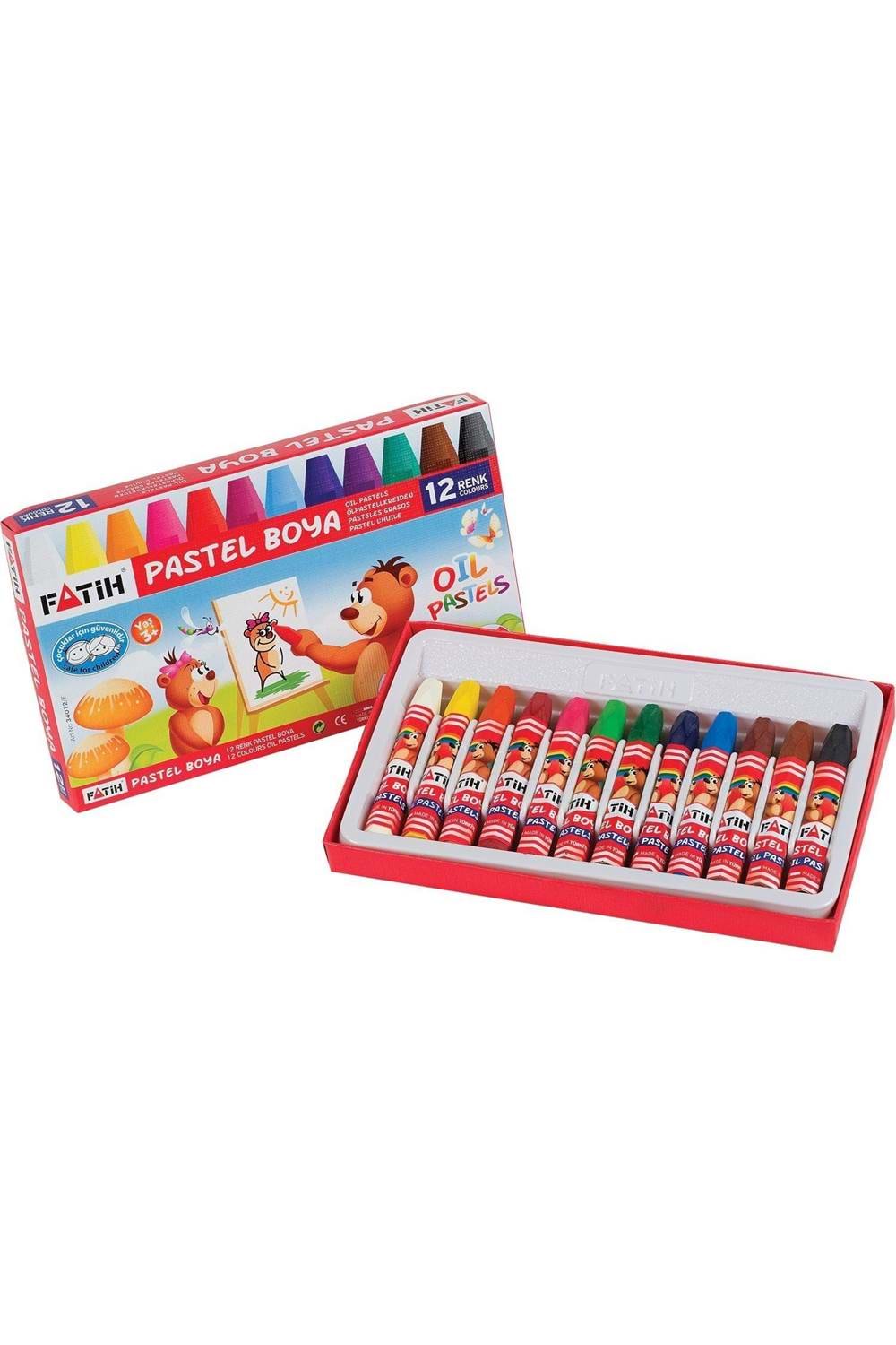 FATİH PASTEL BOYA 12 RENK KİNG SİZE
