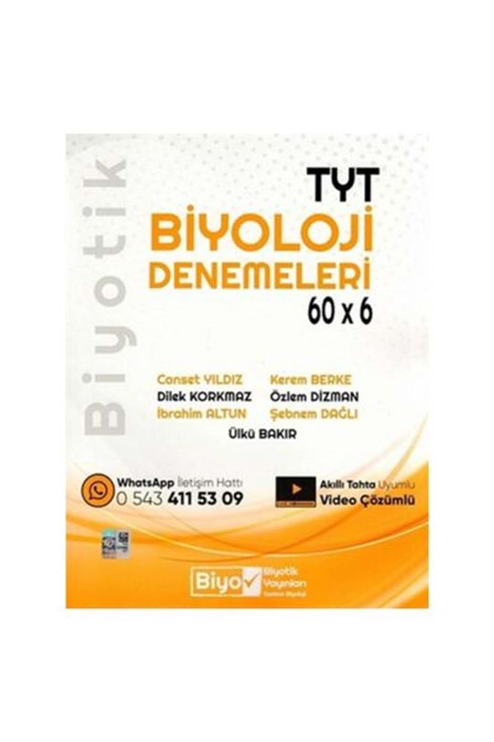 Biyotik Yayınları TYT Biyoloji Biyotik 60 x 6 Denemeleri
