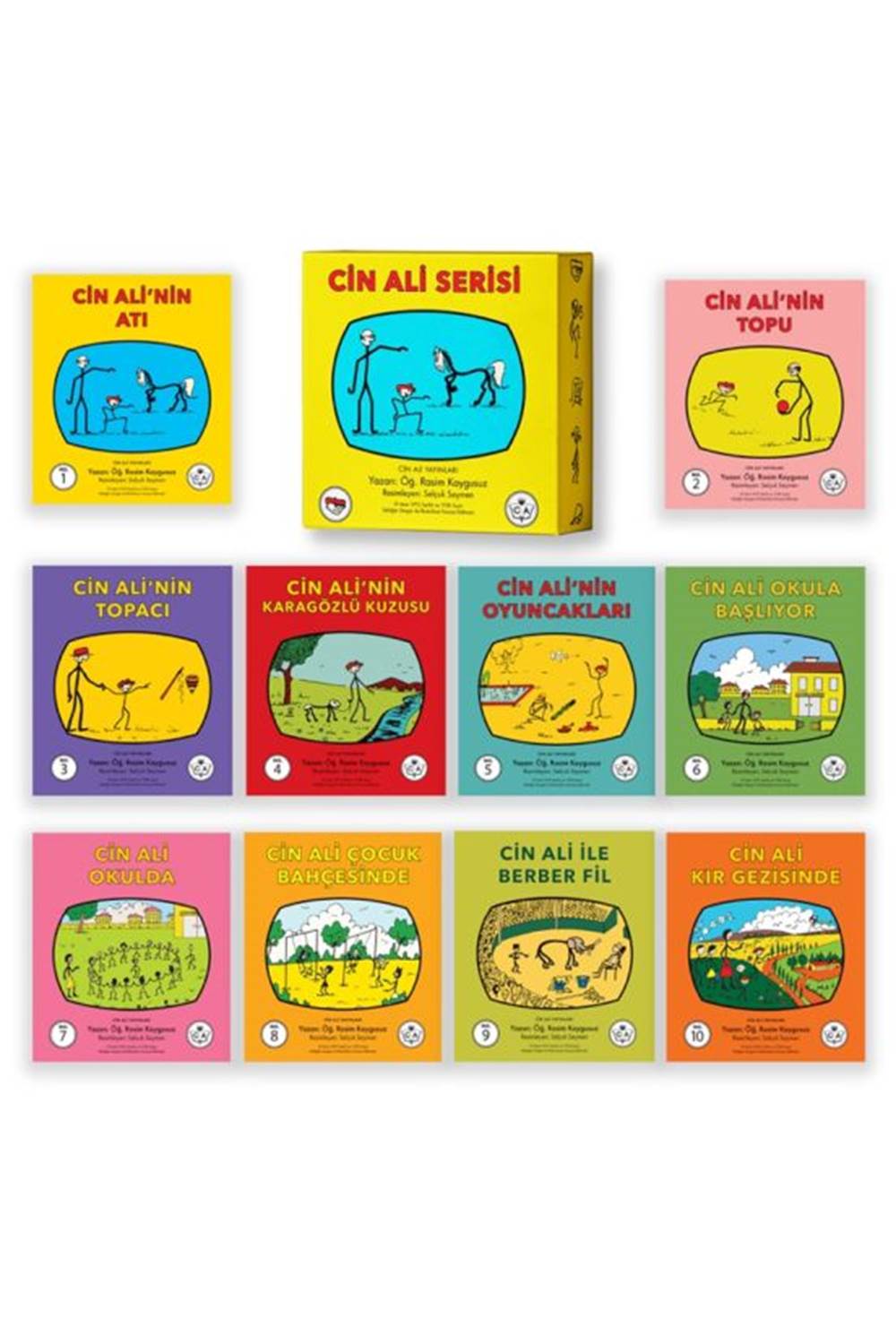 Cin Ali Serisi Kutulu Set 10 Takım Kitap
