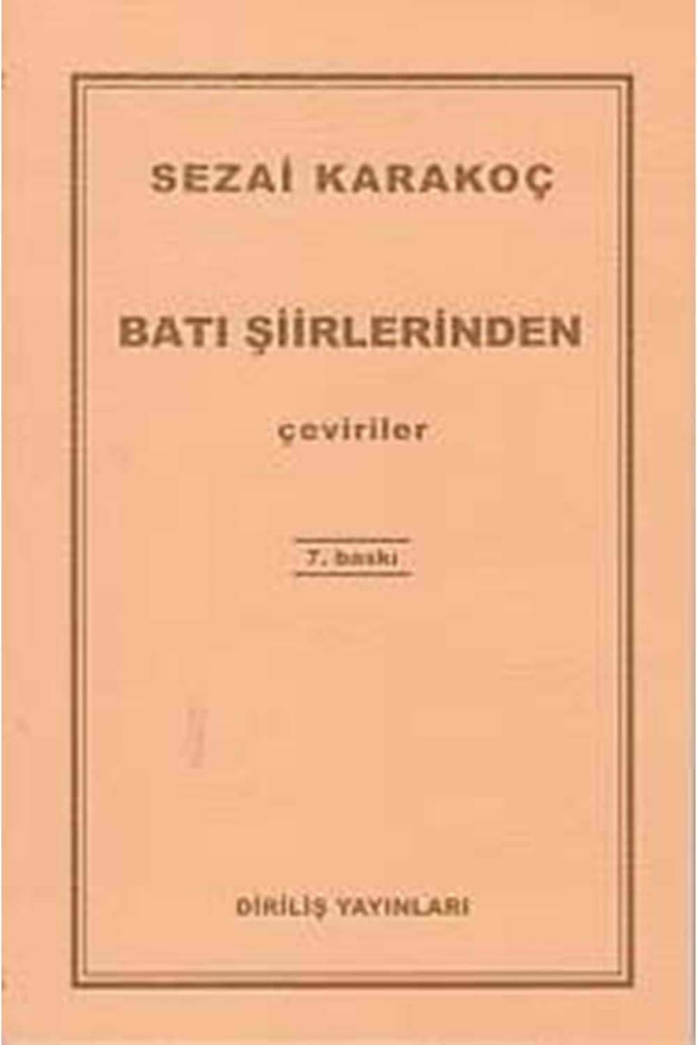 Batı Şiirlerinden Çeviriler