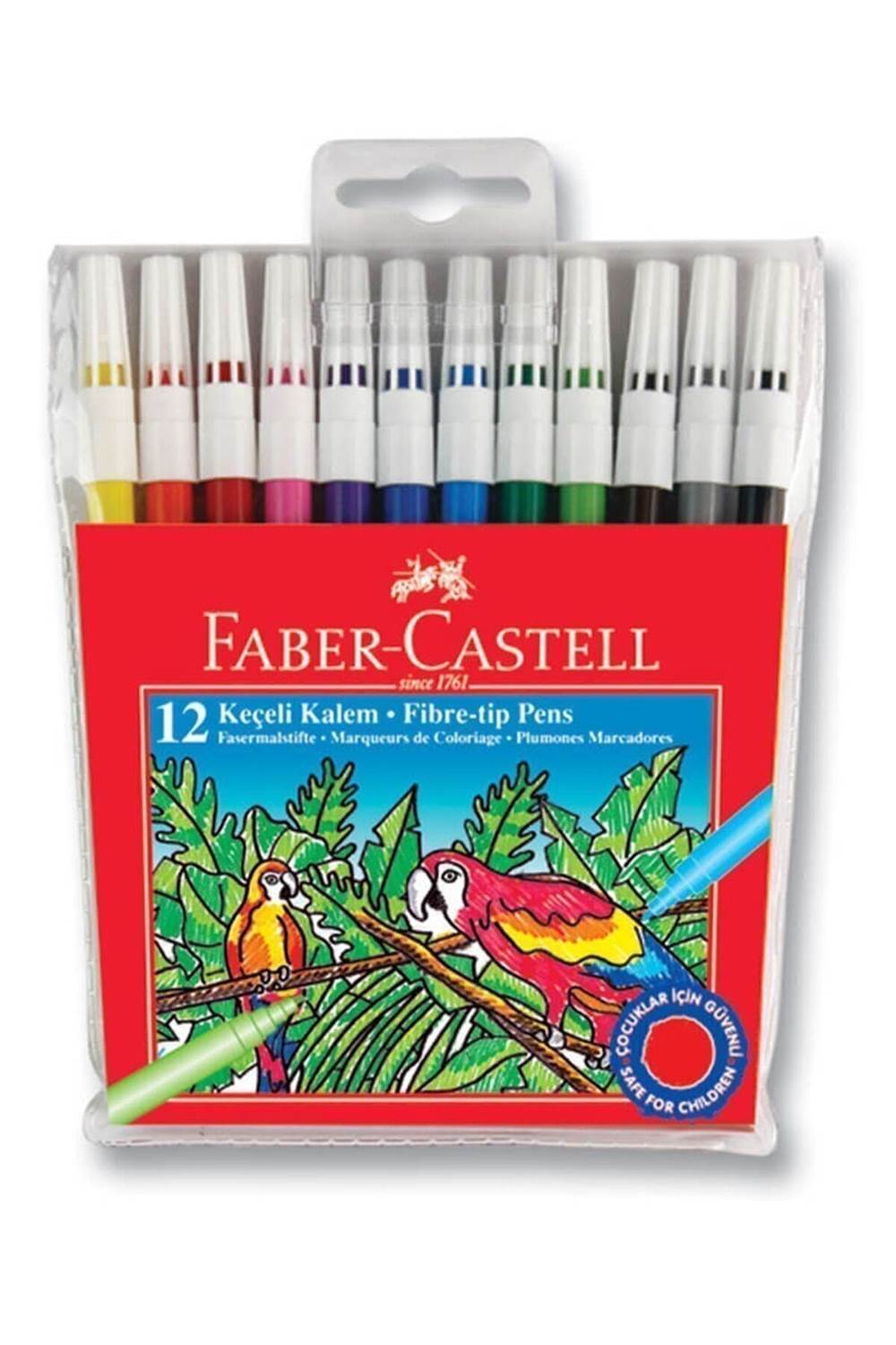 Faber-Castell Keçeli K. 12 R. Yıkanabilir