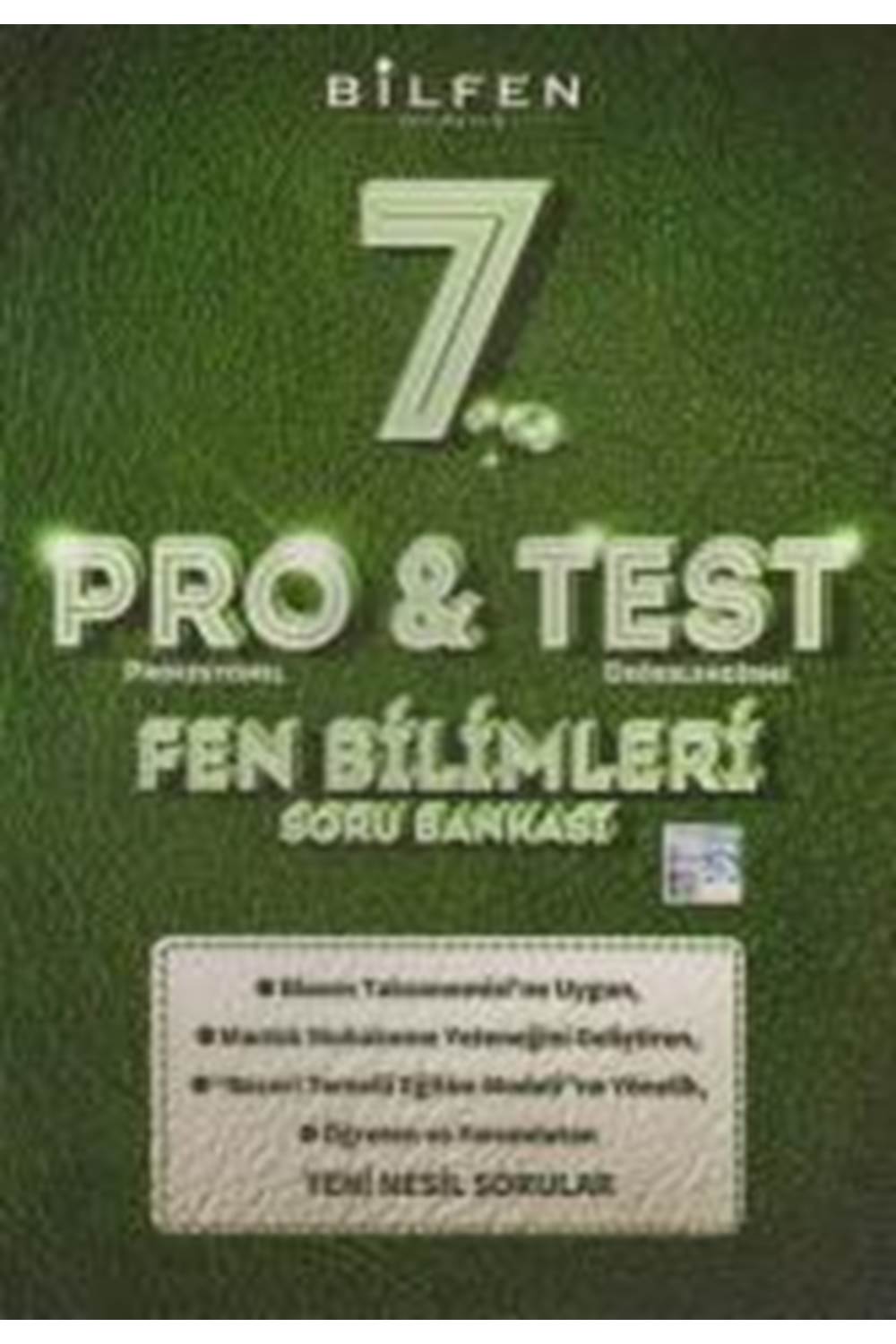 BİLFEN 7. SINIF PRO&TEST FEN BİLİMLERİ SORU BANKASI