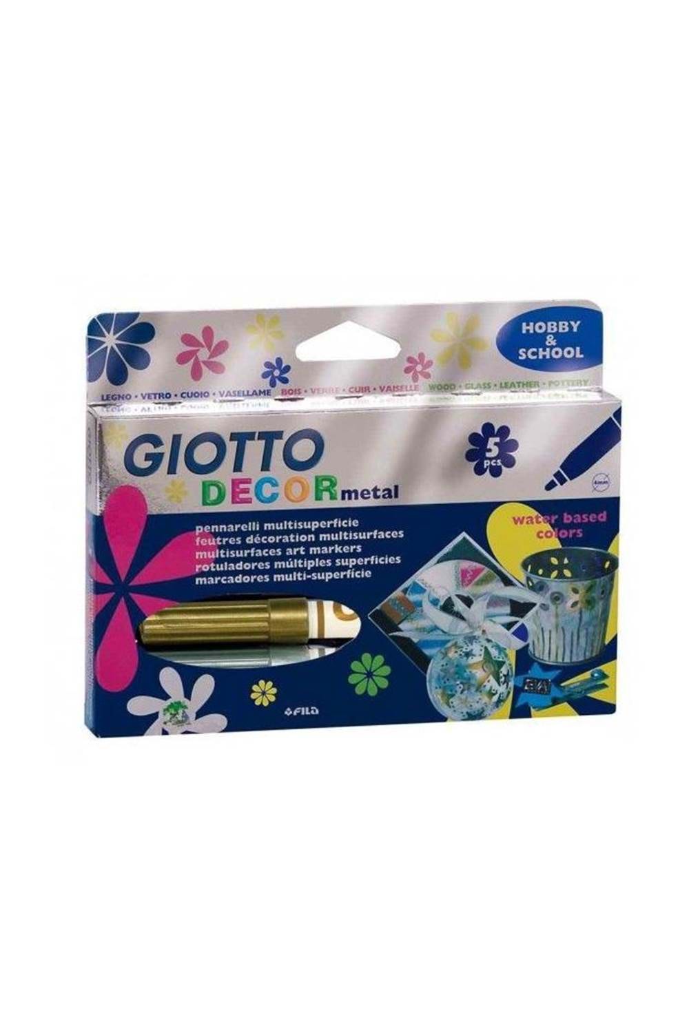 Gıotto Decor Metalik Boya 5Li