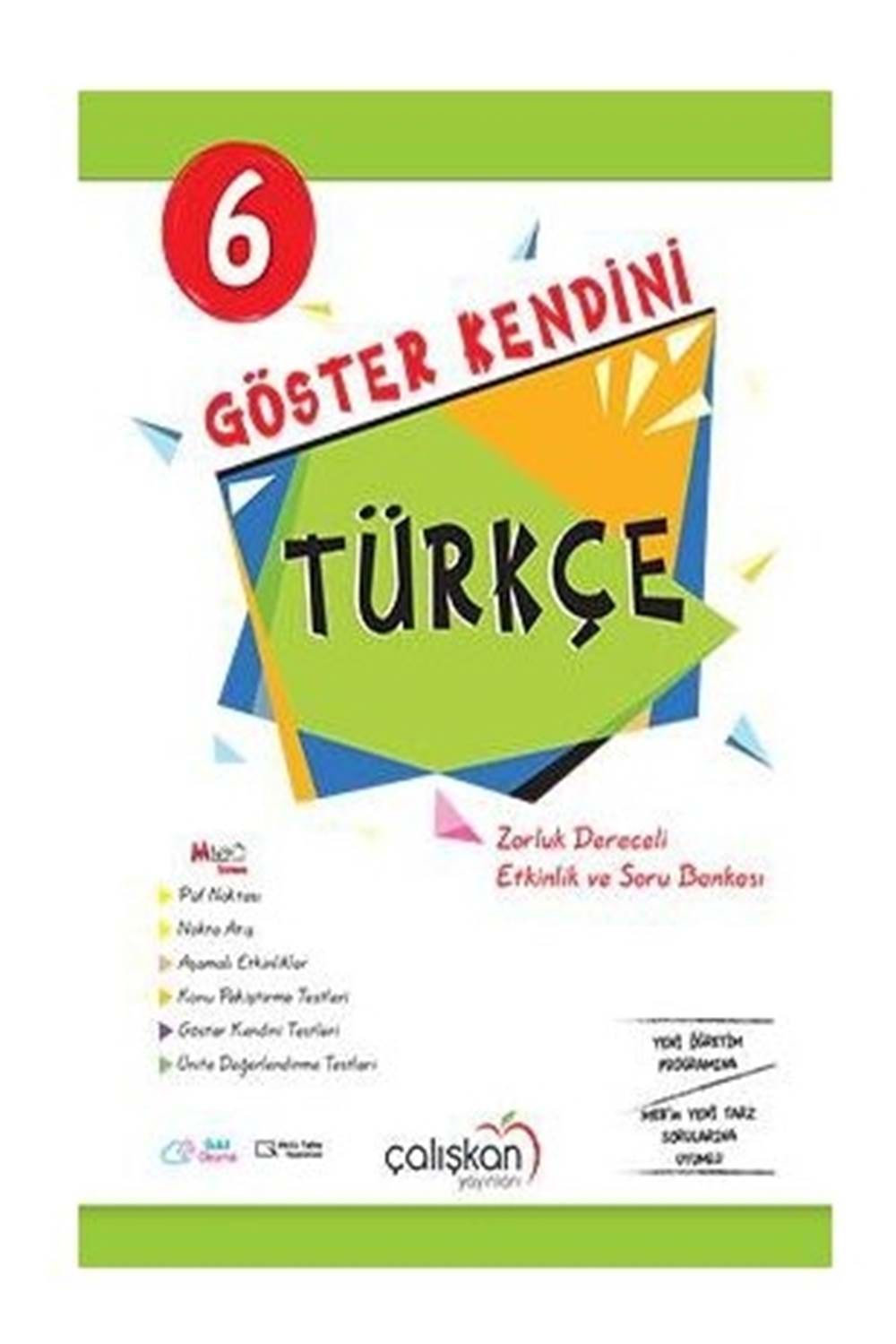 Çalışkan Yay.6.Sınıf Göster Kendini Türkçe Soru Bank.