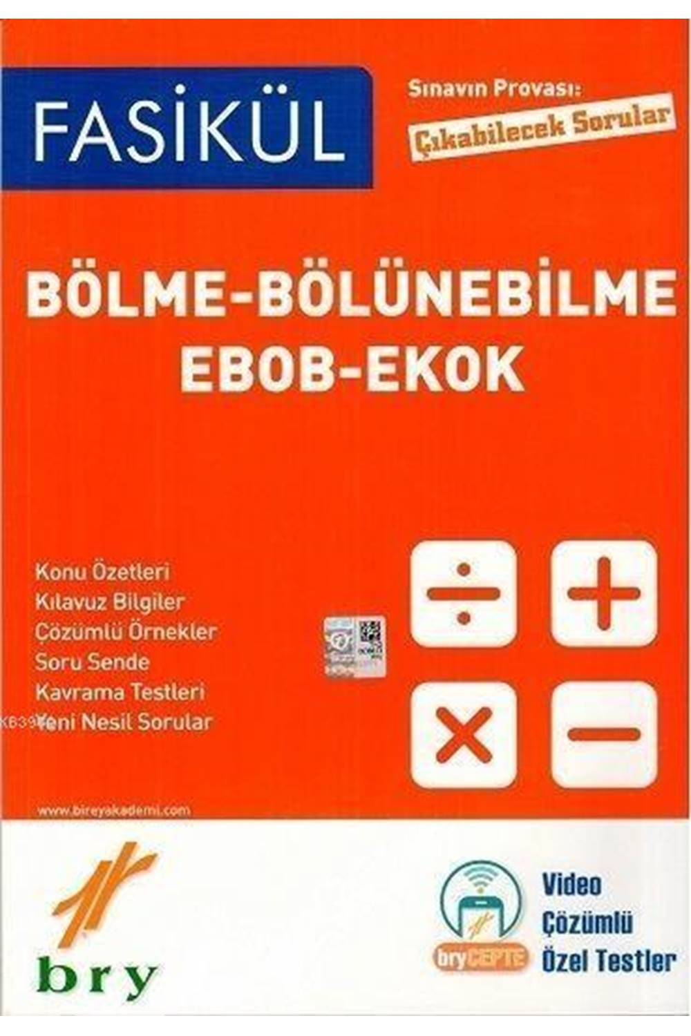 FASİKÜL - Matematik - Bölme-Bölünebilme - Ebob-Ekok