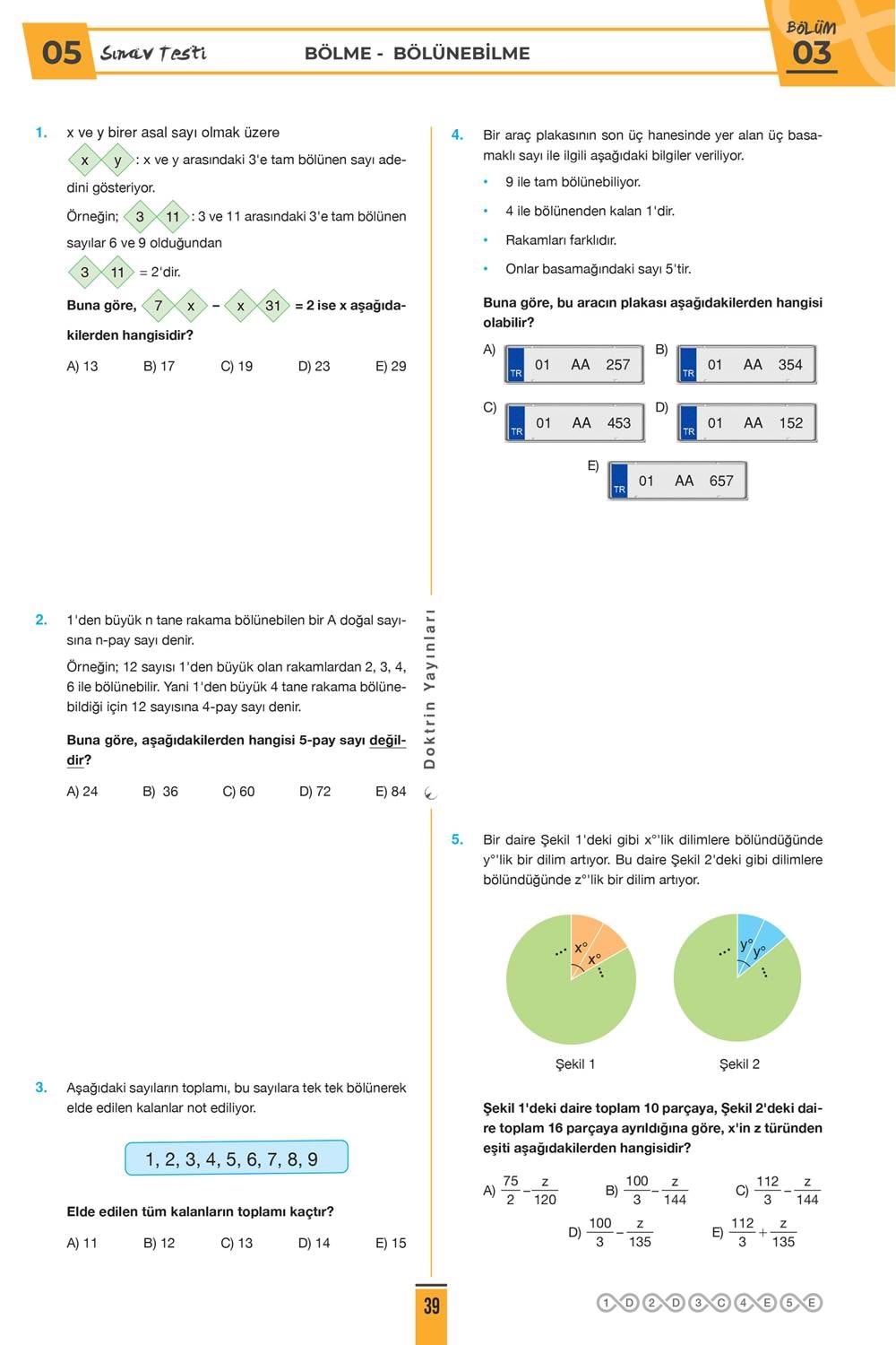Doktrin Yayınları TYT Sıfırdan Sonsuza Yeni Nesil Bomba Matematik Soru Bankası
