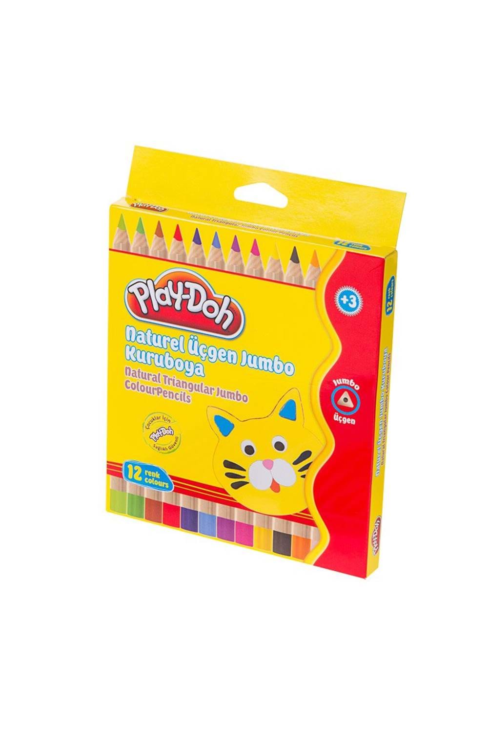 PLAY-DOH KURUBOYA NATUREL JUMBO 12 RENK