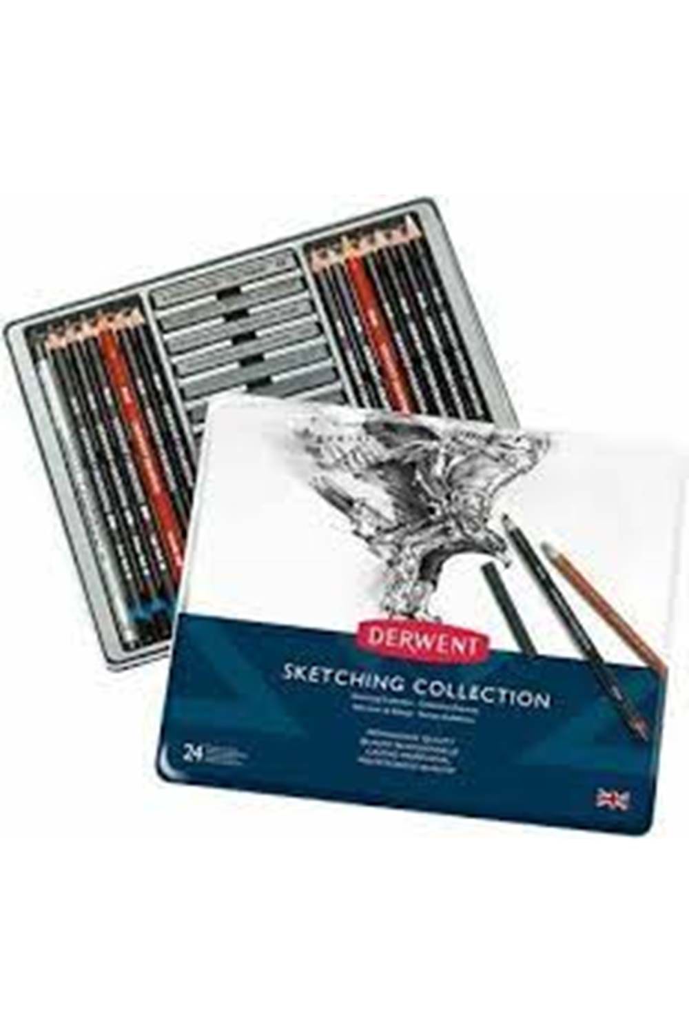 DERWENT SKETCHING COLLECTION 24'LÜ METAL KUTU
