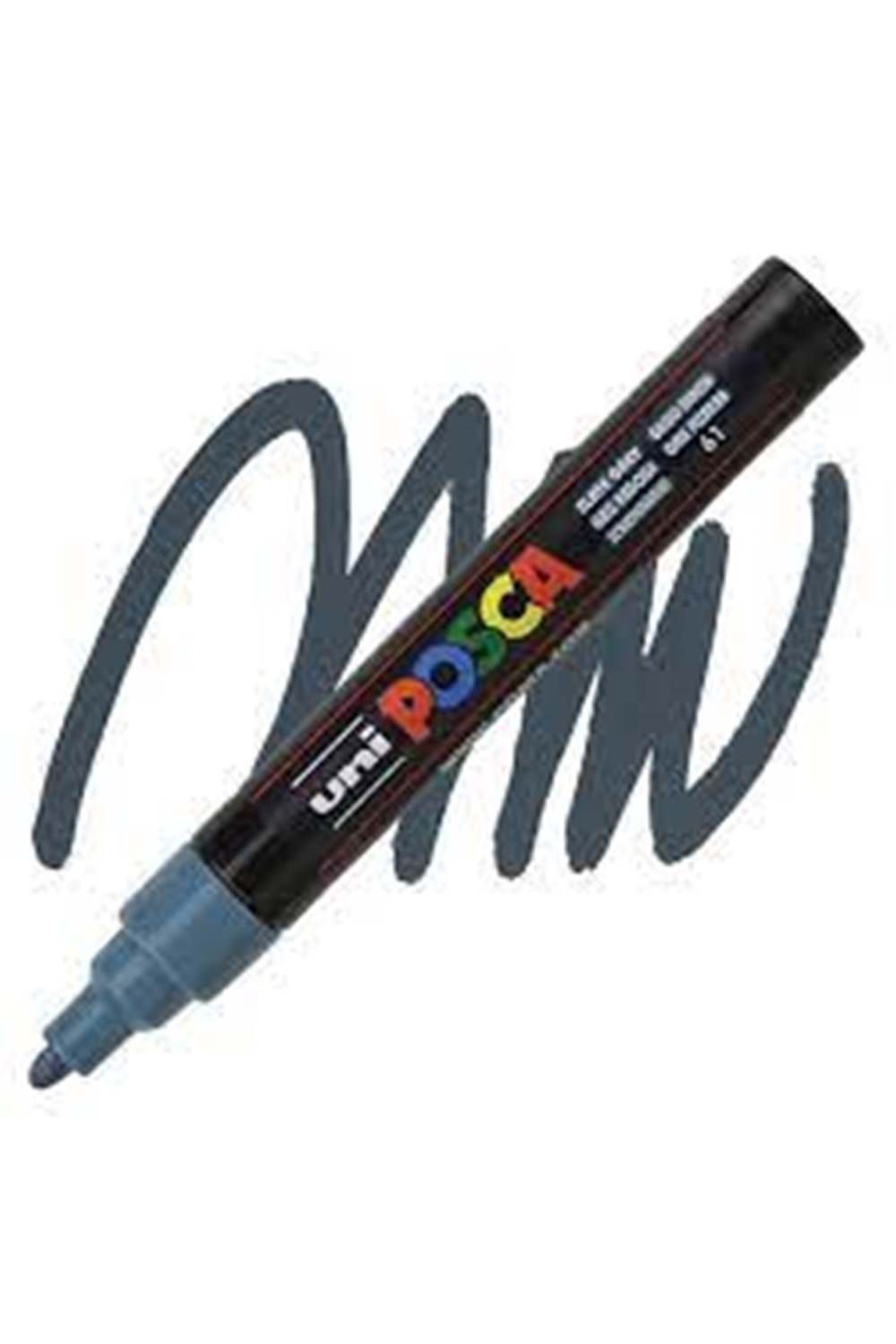 Uni POSCA 1.8-2.5 Su BazlıPosterMarkörüKurşunGri N