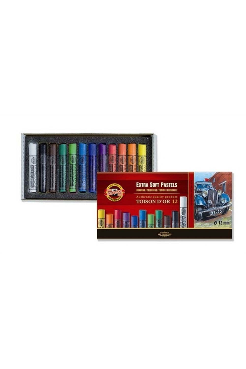Kohinoor set extra soft dry chalks 8552 12
