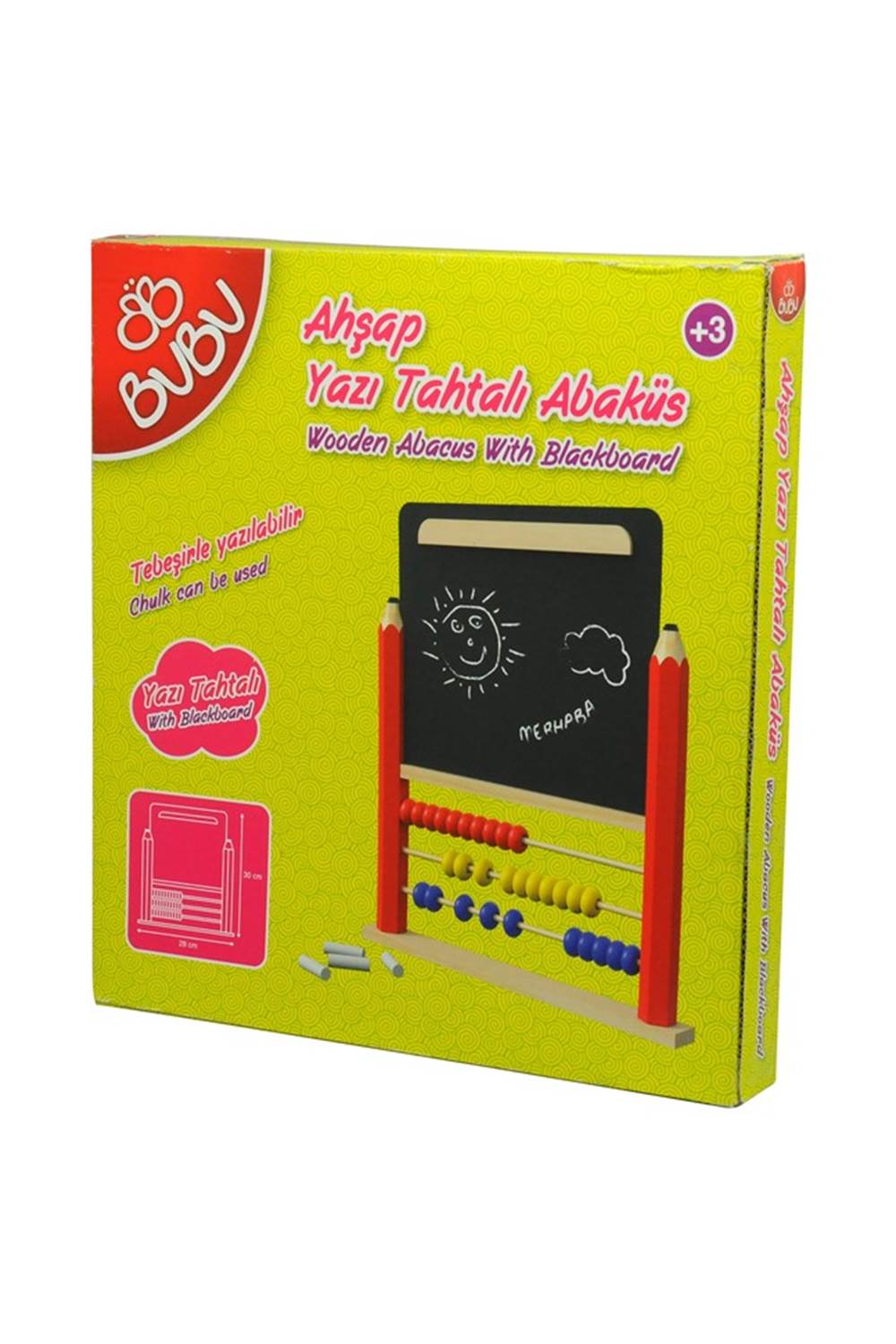 BU-BU AHŞAP YAZI TAHTALI ABAKÜS