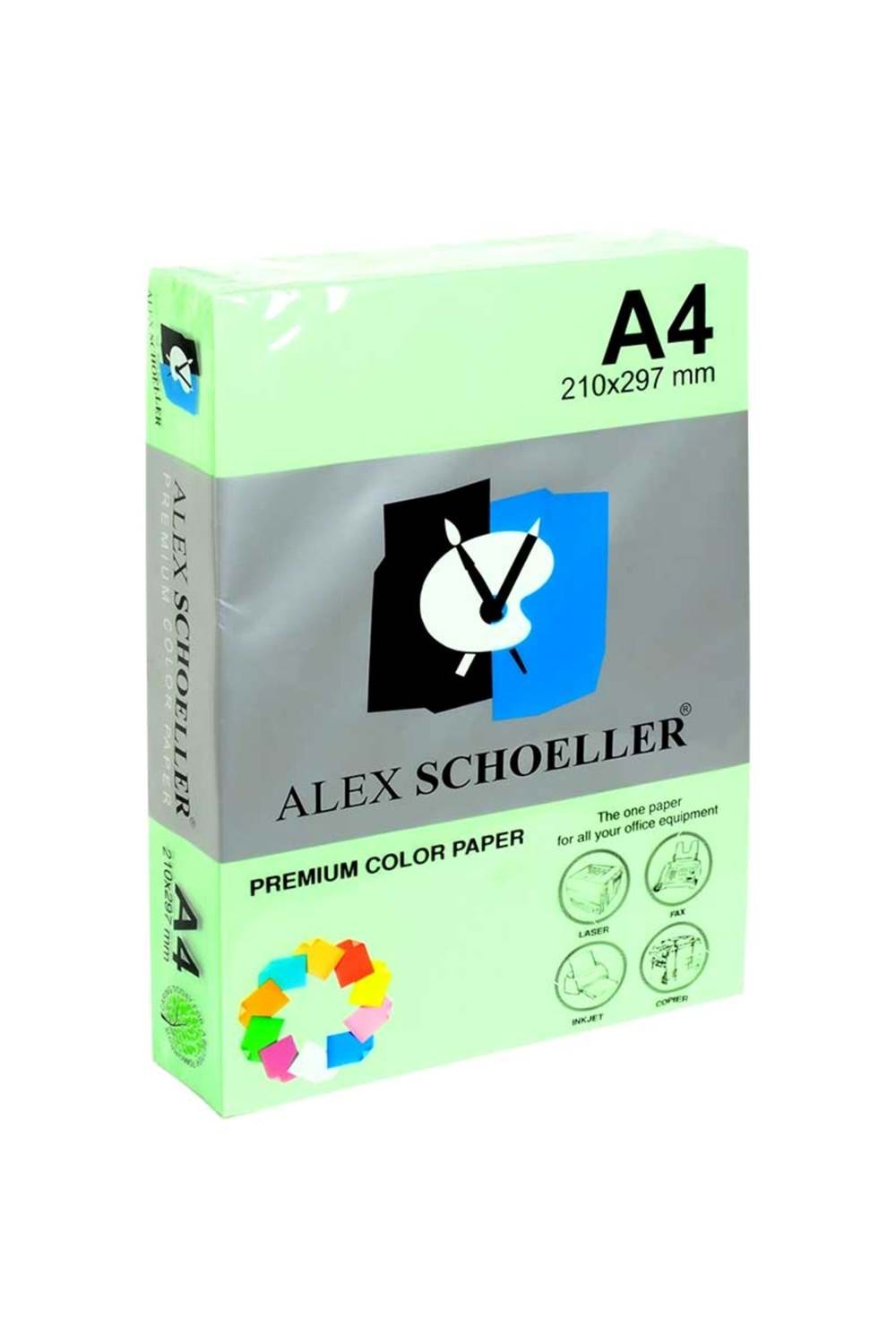 Alex Schoeller Yeşil Renkli Fotokopi Kağıdı 500'lü