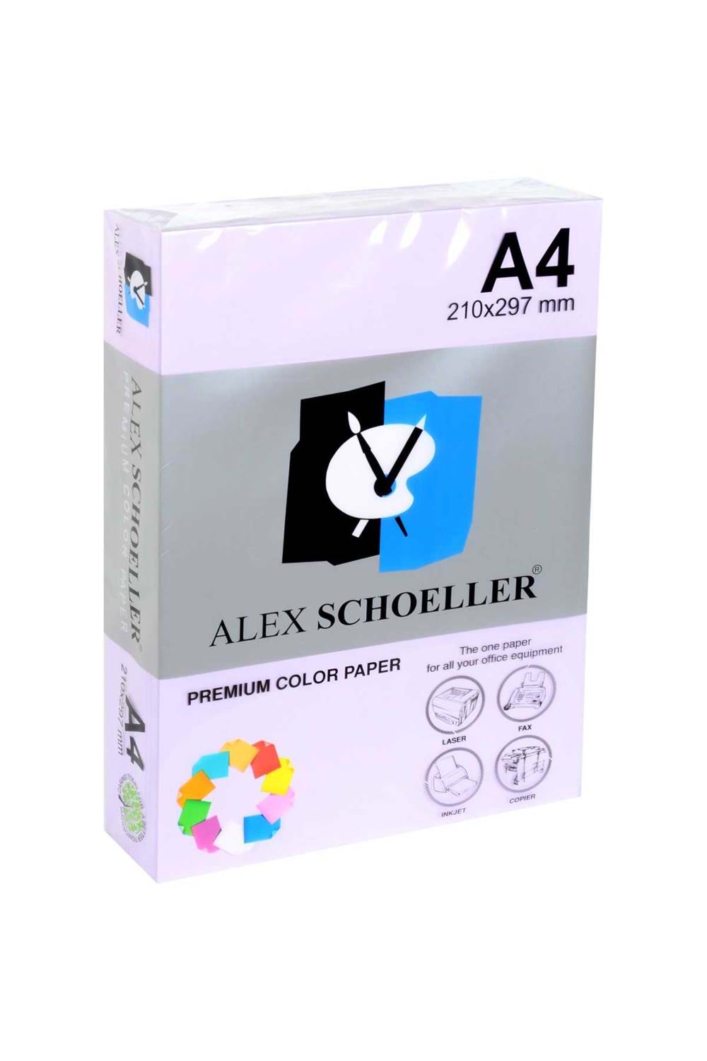 Alex A4 500lü Lila Renkli Kağıt