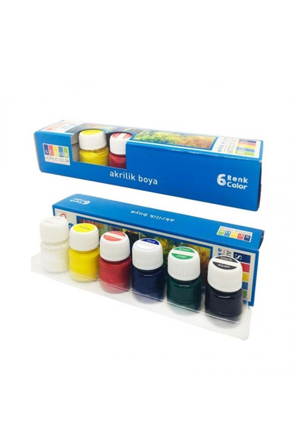 SÜDOR AKRİLİK BOYA SET 15ML 6LI