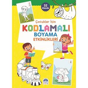 Kodlamalı Boyama Etkinlikleri - Sarı - 32 Sayfa