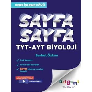 ORİGAMİ TYT-AYT BİYOLOJİ SAYFA SAYFA DERS İŞLEME FÖYÜ