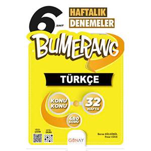 Günay 6. SINIF Bumerang 32 Haftalık Türkçe Denemeleri