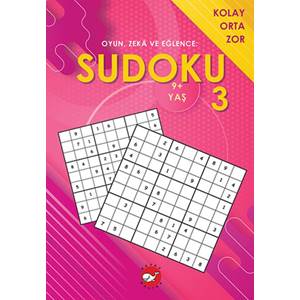 Oyun, Zeka ve Eğlence: Sudoku 3 Kolay, Orta, Zor (9+ Yaş)