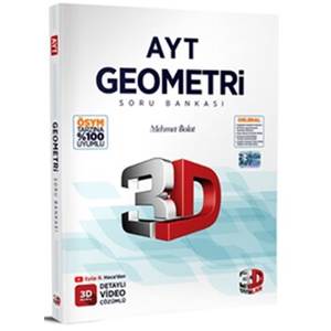 3D Yayınları AYT Geometri Tamamı Video Çözümlü Soru Bankası