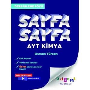 ORİGAMİ AYT KİMYA SAYFA SAYFA DERS İŞLEME FÖYÜ