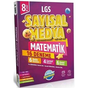 Ünlüler Karması 8. Sınıf LGS Sayısal Medya Matematik 16 Deneme