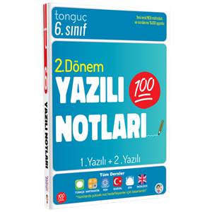 Tonguç 6. Sınıf Yazılı Notları 2. Dönem 1 ve 2. Yazılı