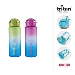 KİLİTLİ MATARA 1000ML TRITAN 2 RENK MIX