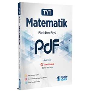 Eğitim Vadisi YKS TYT Matematik PDF Planlı Ders Föyü Video Çözümlü