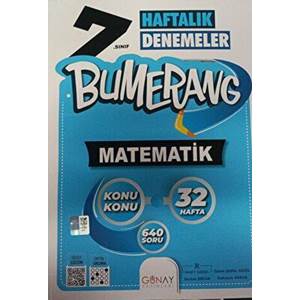 Günay 7.SINIF Bumerang 32 Haftalık Matematik Denemeleri