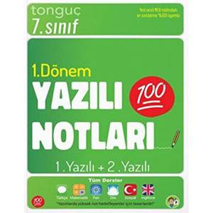 Tonguç Akademi 7. Sınıf Yazılı Notları 1. Dönem 1 ve 2. Yazılı