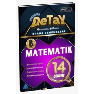 Zeka Küpü Yayınları 8. Sınıf Pisagor Detay 14`lü Matematik Branş Denemesi