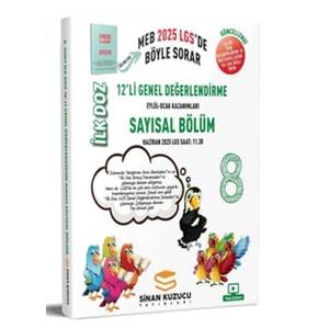 Sinan Kuzucu 8.Sınıf 12 li Genel Değerlendirme Sayısal Bölüm İlk Doz