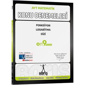 Barış Yayınları AYT Matematik Fonksiyon Logaritma Dizi Konu Denemeleri