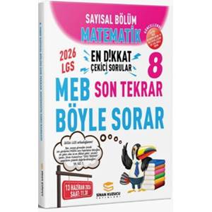 Sinan Kuzucu Yayınları 2026 8. Sınıf Matematik Sayısal Bölüm Son Tekrar Soru Bankası