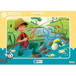 Blue Focus Fisherman Balıkçı Puzzle 130 Parça