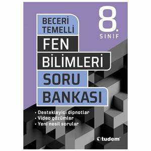 Tudem Yayınları - Bayilik 8. Sınıf Fen Bilimleri Beceri Temelli Soru Bankası