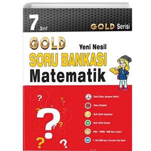 Mutlu Yayıncılık 7. Sınıf Matematik Gold Serisi Yeni Nesil Soru Bankası