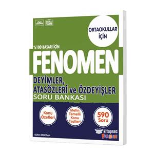 FENOMEN 8 DEYİMLER ATASÖZLERİ VE ÖZDEYİŞLER SORU BANKASI