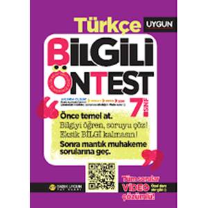 7.Sınıf Bilgili Ön Test Türkçe Sadık Uygun Yayınları