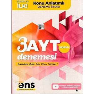 ENS Yayınları AYT Sayısal 3`lü Konu Anlatımlı Deneme