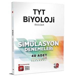 3D Yayınları TYT Biyoloji 48 li Simülasyon Denemeleri Tamamı Video Çözümlü