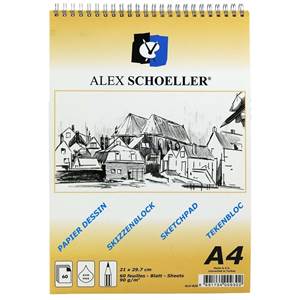 ALEX ESKİZ BLOK SPR.A4 (820) 90GR DİK 60YP